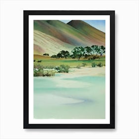 Namib Water Colour Poster Art Print