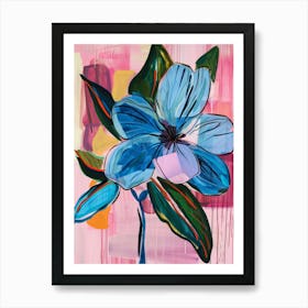 Blue Flower 6 Art Print