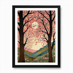 William Morris Two Trees Art Print