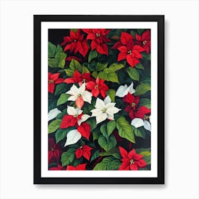 Poinsettia Jpeg Flower Art Print