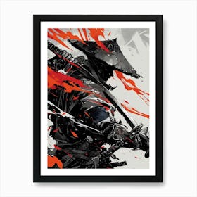 Shadow Of The Samurai Art Print