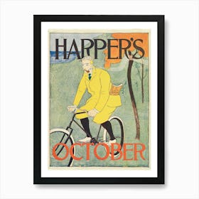 Harper's October , Edward Penfield 1 Art Print