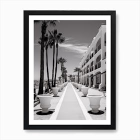 Marbella, Spain, Mediterranean Black And White Photography Analogue 2 Art Print