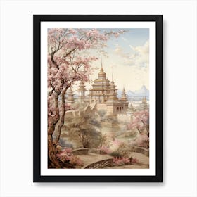 Magnolia Victorian Style 3 Art Print