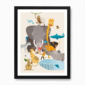 Animals Art Print