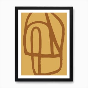 Abstract Line Art Art Print