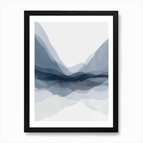 Blue Mountain Print Art Print