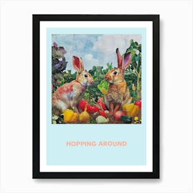 Hopping Around Bunnies Poster 3 Affiche