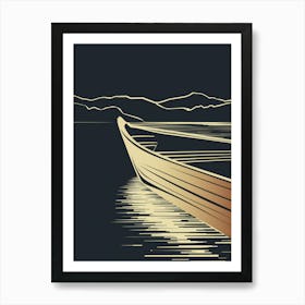 Boat On The Lake Art Print