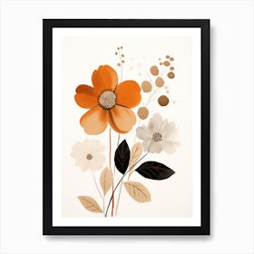 Orange Flowers 1 Art Print