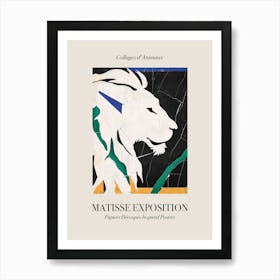 Lion 3 Matisse Inspired Exposition Animals Poster Art Print