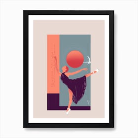 Balerina Poses Art Print