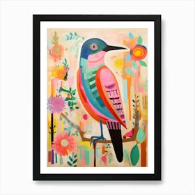 Pink Scandi Baldpate 2 Art Print