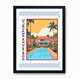 Dominican Republic Travel Stamp Poster Art Print