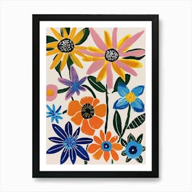 Painted Florals Passionflower 3 Art Print