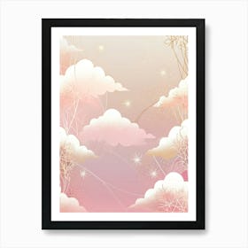 Pink Clouds And Stars Poster