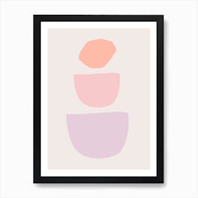 Nordic Abstract In Pastels Art Print