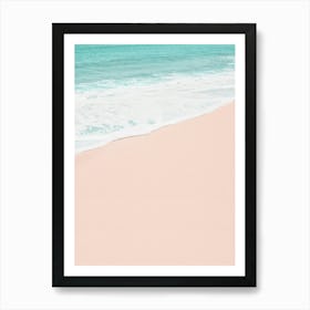 Pink beach Art Print