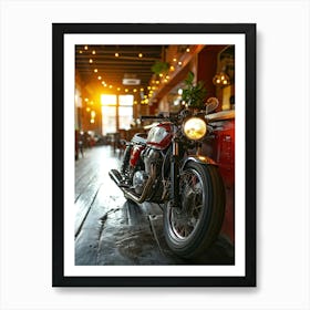 Cafe Racer Motorcycle Art Print