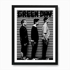 Green Day band music punk 5 Art Print