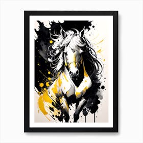 Horse Painting Art Print