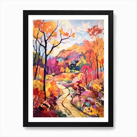 Autumn Gardens Painting Gothenburg Botanical Garden Sweden 4 Art Print