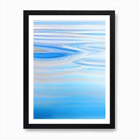 Water Ripples Over Sand Landscapes Waterscape Marble Acrylic Painting 2 Art Print