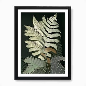 Silver Cloak Fern Rousseau Inspired Art Print