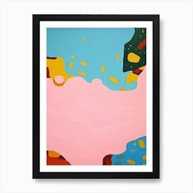 Pop Colour Abstract Painting 2 Art Print