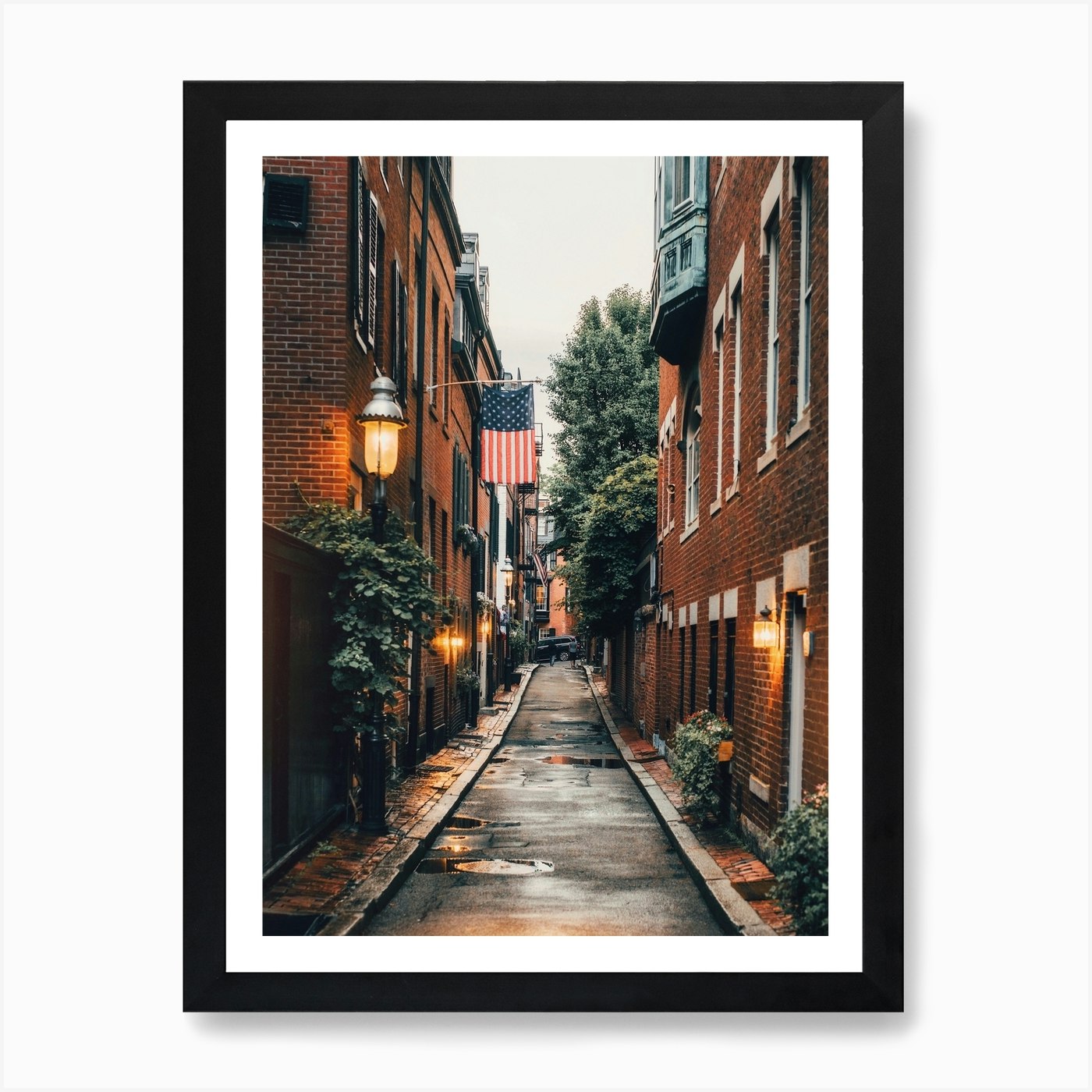 Boston Alleyway Art Print By Joe Thomas Fy