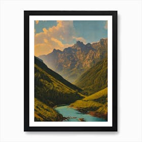 Réunion National Park 2 France Vintage Poster Art Print