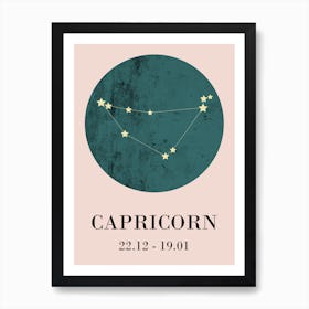 Capricorn Art Print I