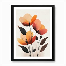 Orange Flowers Art Print