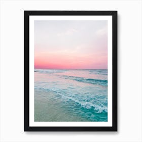 White Beach, Boracay, Philippines Pink Photography 1 Art Print