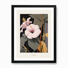 Flower Illustration Hibiscus 3 Poster Art Print