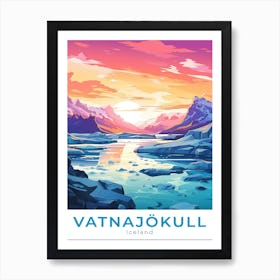 Iceland Vatnajökull National Park Travel Art Print