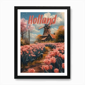 Nostalgic Charm: Vintage Holland Poster Art Print