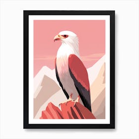 Minimalist Crested Caracara 1 Illustration Art Print