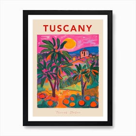Tuscany 3 Italia Travel Poster Art Print