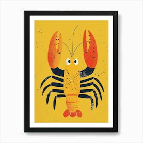 Yellow Lobster 4 Art Print