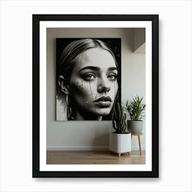 Black And White Portrait Art Print