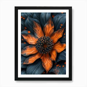 Abstract Flower 15 Art Print