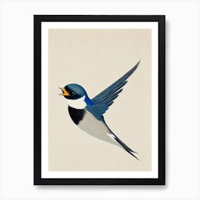 Swallow Illustration Bird Art Print
