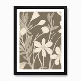 White Flower Poster