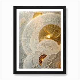 Shabby Chic sun Art Print