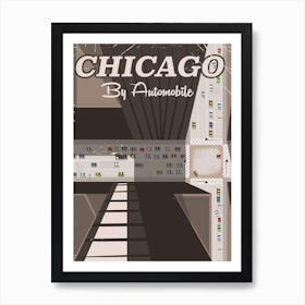 Chicago By Automobile Art Print