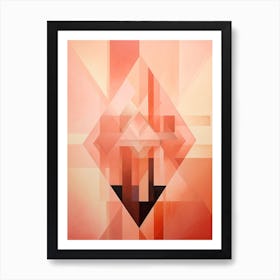 Dynamic Geometric Abstract Illustration 17 Art Print