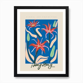 Hong Kong Floral Art Art Print