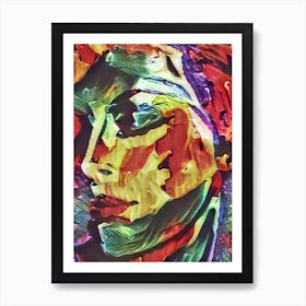 Abstract Portrait Of A Woman 2 Art Print