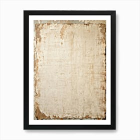 Old Paper On Wall Art Print